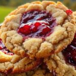 Buttery Raspberry Crumble Cookies