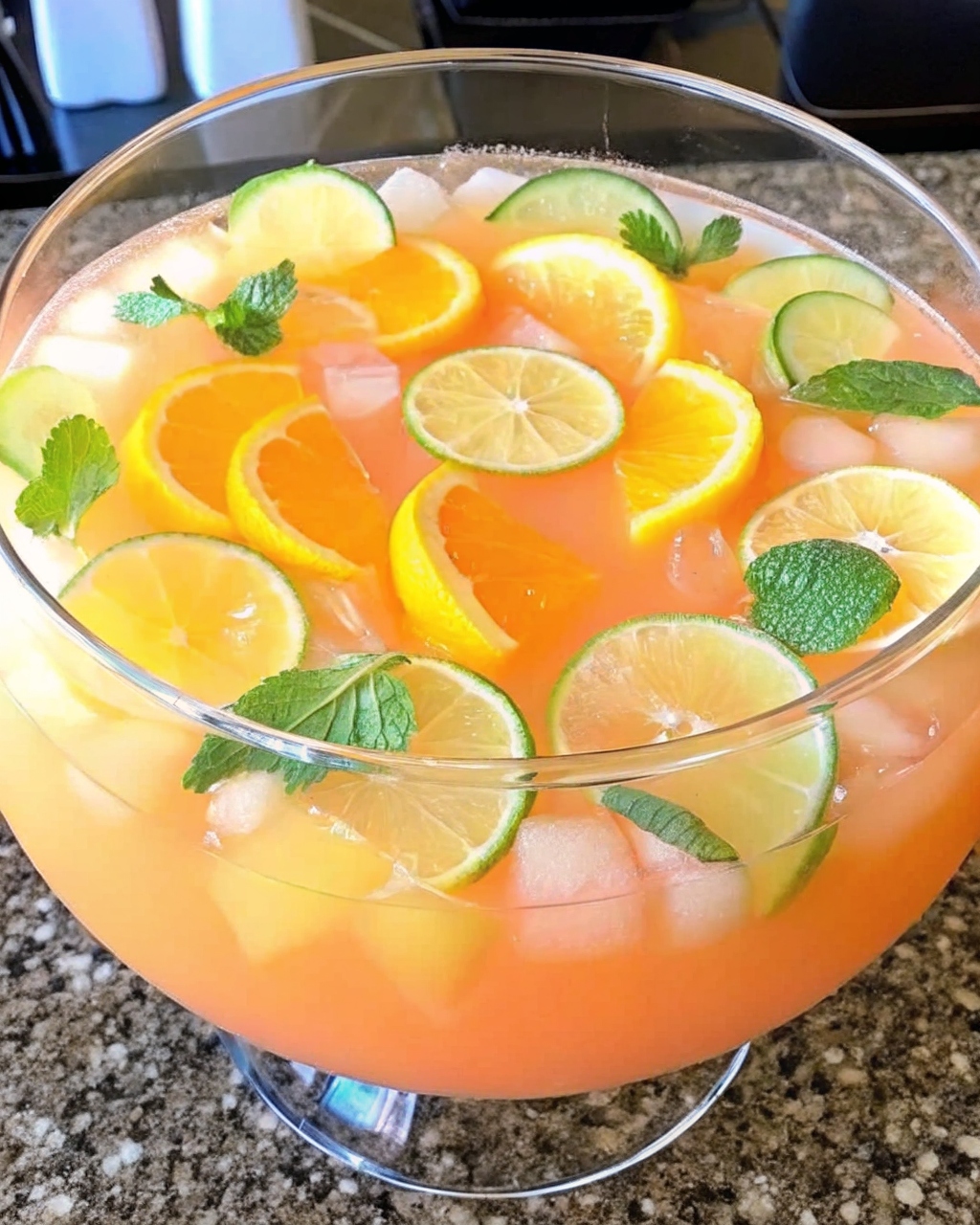 Summer Tropical Pineapple Lemonade Punch