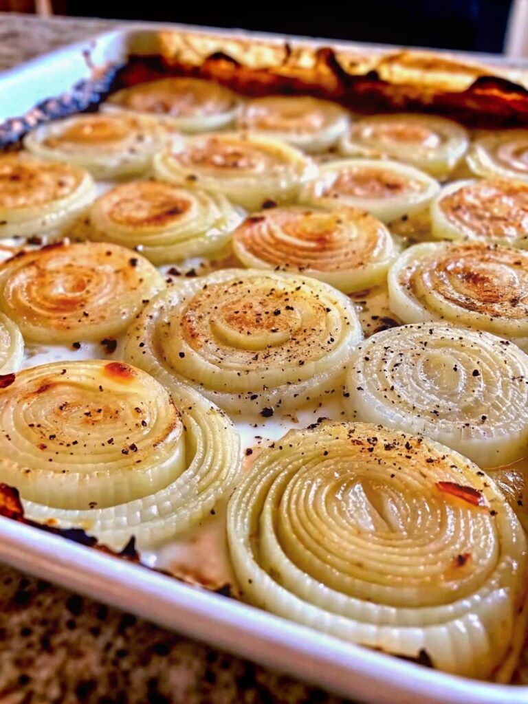 Roasted Parmesan Creamed Onions
