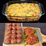 Baked Meatball Egg Casserole