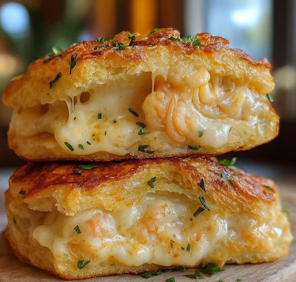 Shrimp and Crab Nacho Biscuit Melts