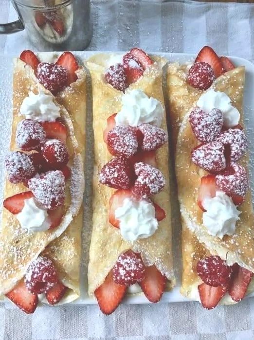 Berry Cream Crepes