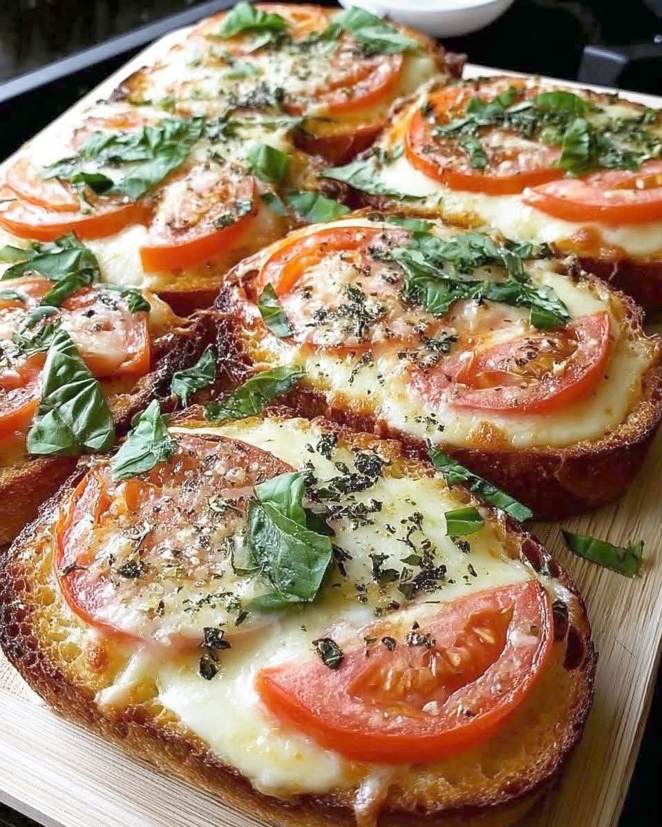 Caprese Garlic Bread Toasts