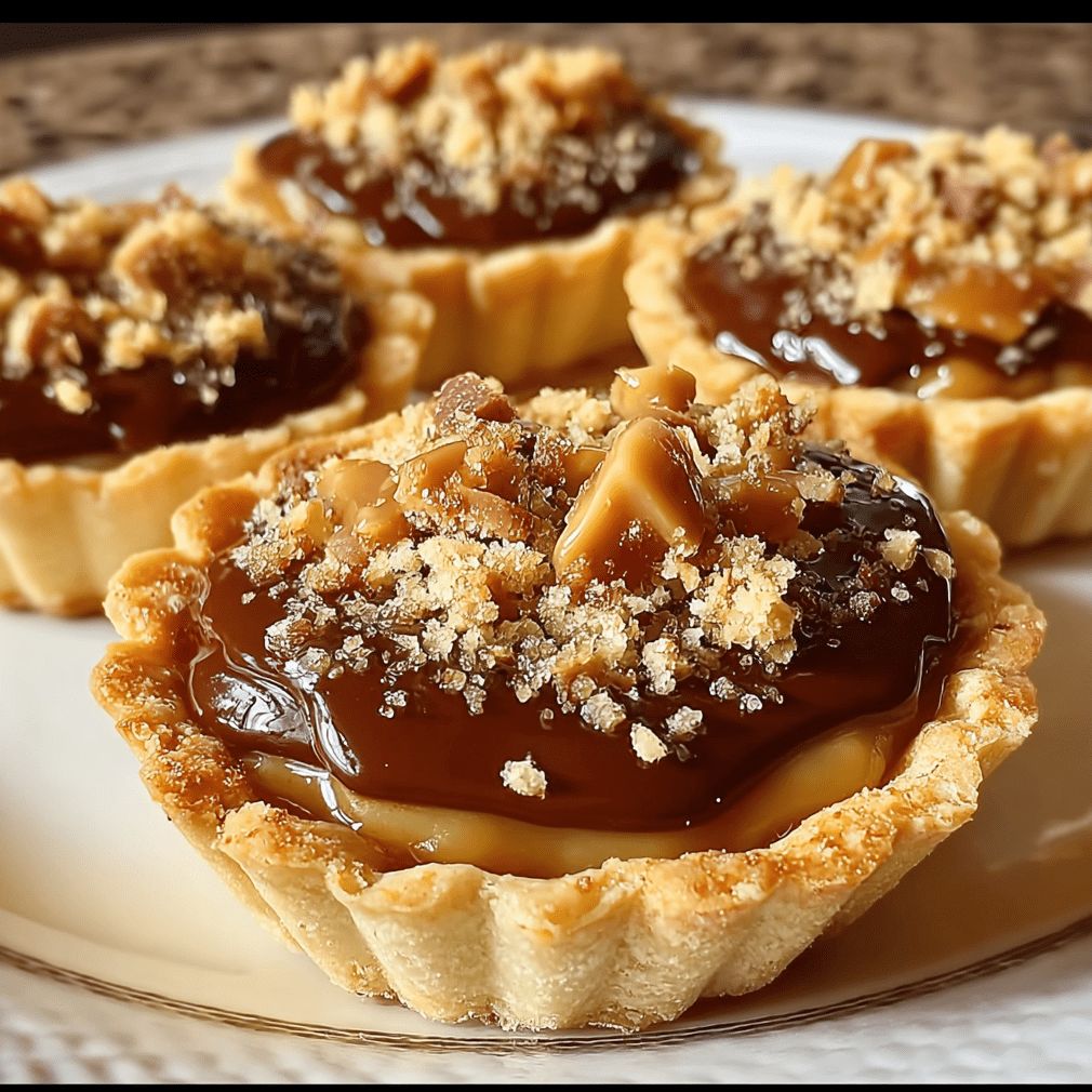 Butterfinger Caramel Crunch Mini Pies