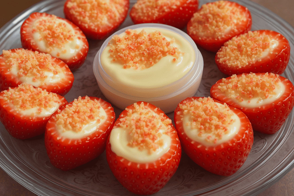 Cheesecake Deviled Strawberries