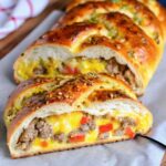 Breakfast Braid with Sausage & Eggs