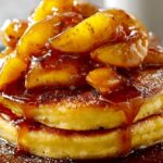 11 Caramel Peach Upside‑Down Pancakes