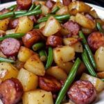 1 One Pan Sausage, Green Beans, and Potatoes