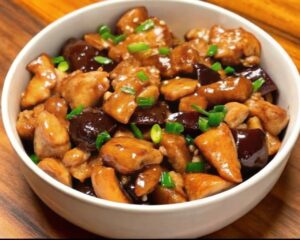 1 Stir-Fried Chicken with Shiitake Mushrooms