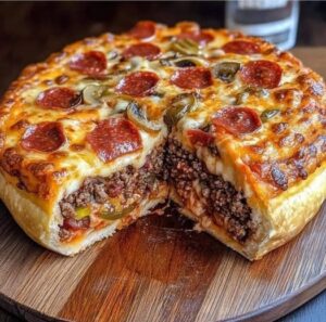 Homemade Pizza Dough with Toppings