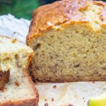 Moist Banana Bread Recipewith golden crust and chocolate chips”