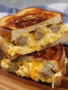 Breakfast Grilled Cheese with Eggs