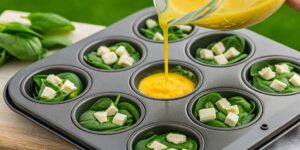 Easy Spinach and Feta Egg Muffins