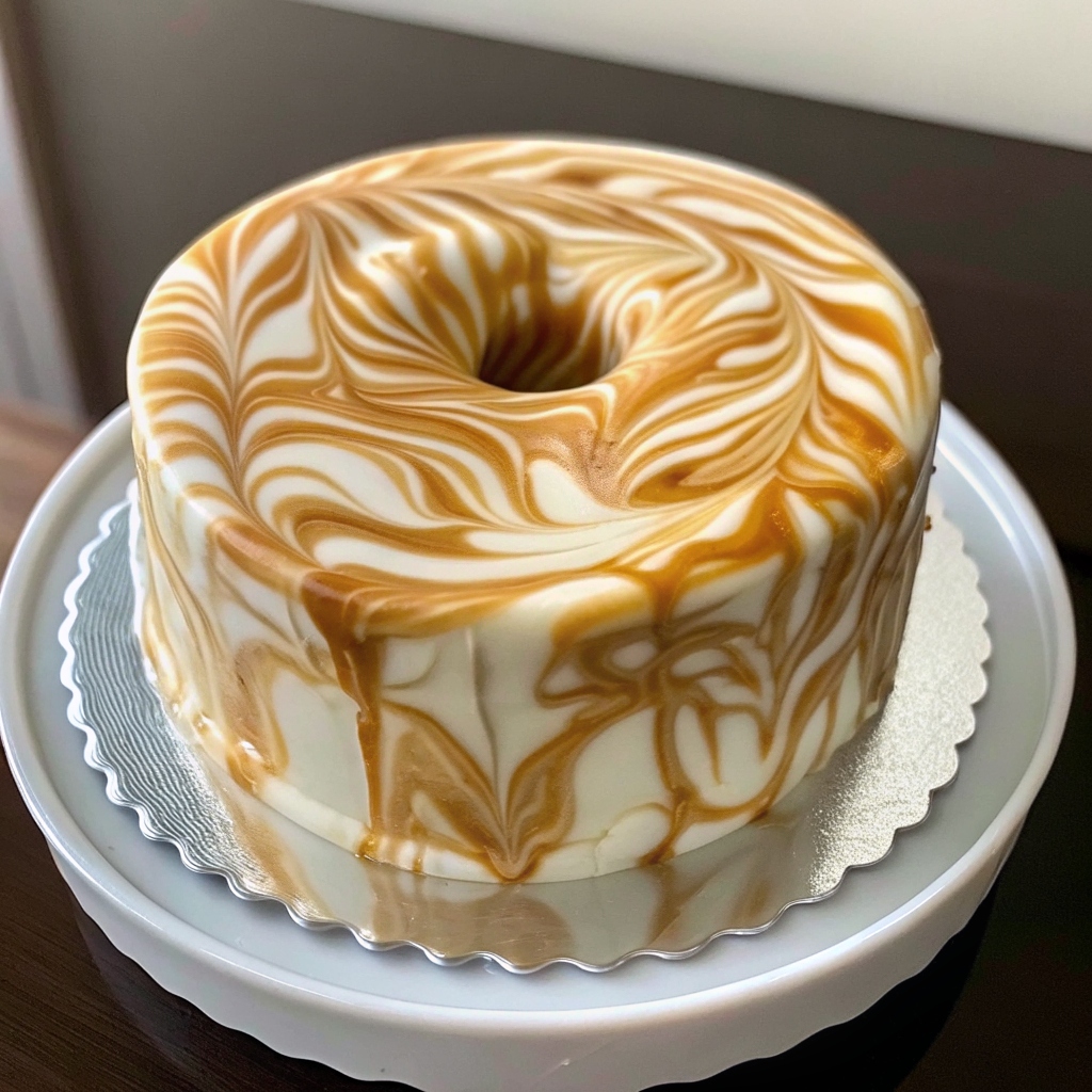 Caramel Cream Cheese Cinnamon Roll Pound Cake
