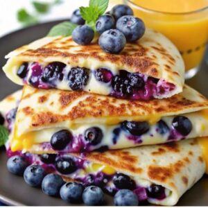 Blueberry Breakfast Quesadillas