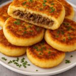 Crispy Mashed Potato Pancakes with Savory Meat Filling