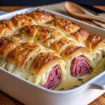 Cheesy Baked Ham Rolls Recipe