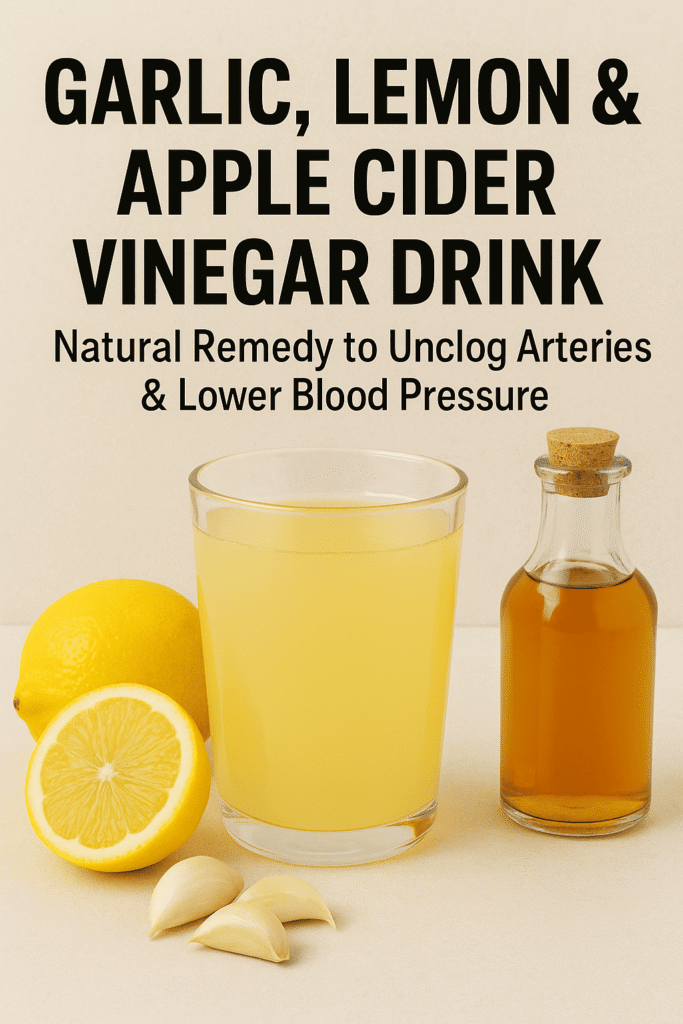 Garlic, Lemon & Apple Cider Vinegar Drink