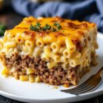 Mac and Cheese Meatloaf Casserole