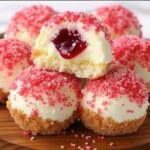 Strawberry Crunch Cheesecake Bites