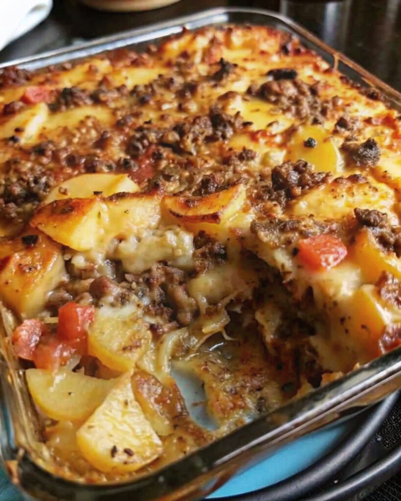 Potato & Ground Beef Casserole