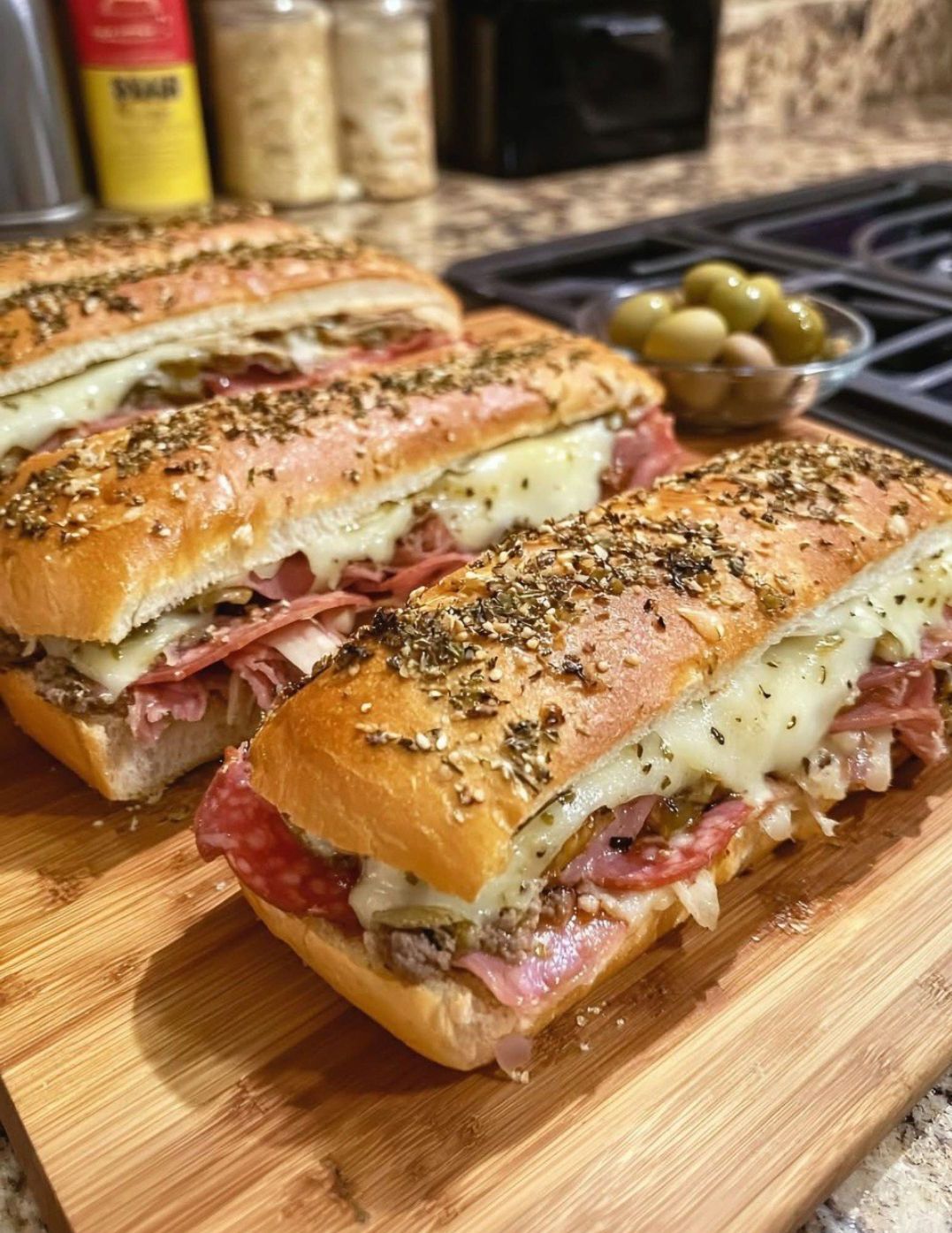 Baked Italian Sub Sandwiches