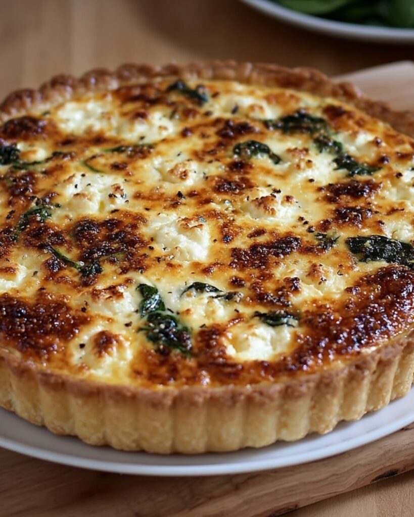 Ricotta and Spinach Quiche