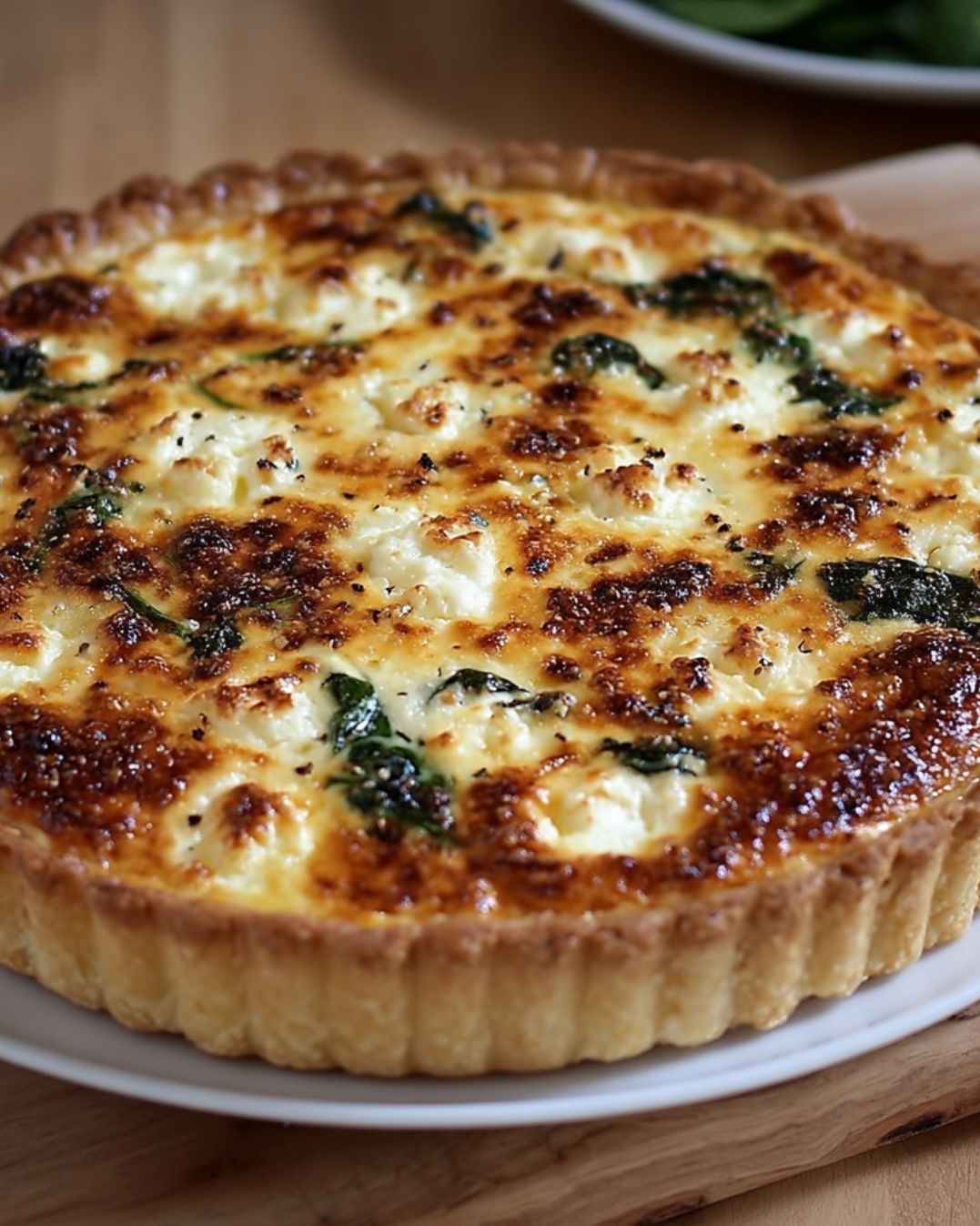 Ricotta and Spinach Quiche