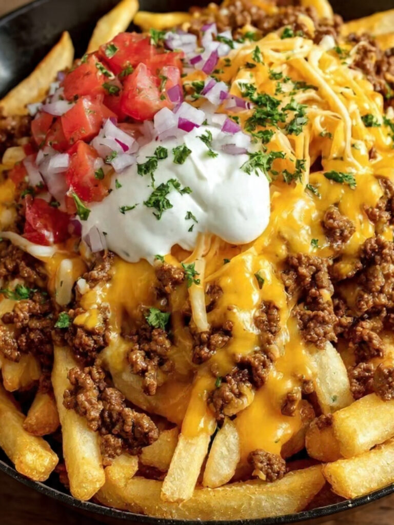 Loaded Cheese Beef Fries