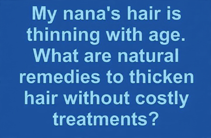 Natural Remedies for Thinning Hair as You Age