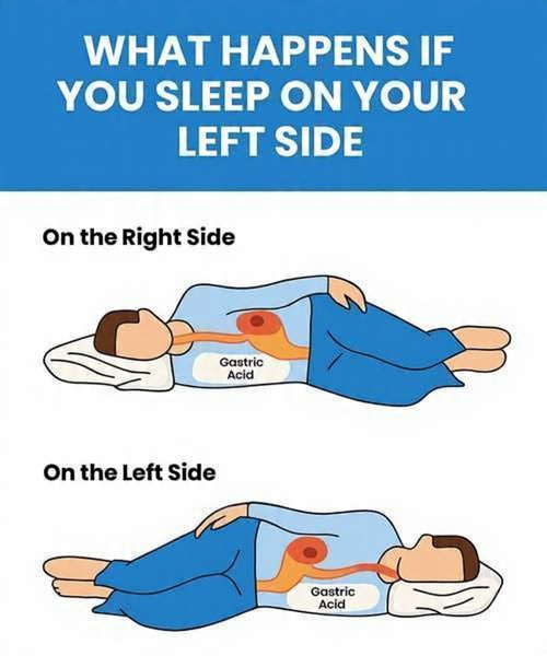 left side sleeping digestion