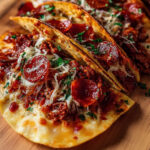 Meat Lovers Pepperoni Pizza Tacos