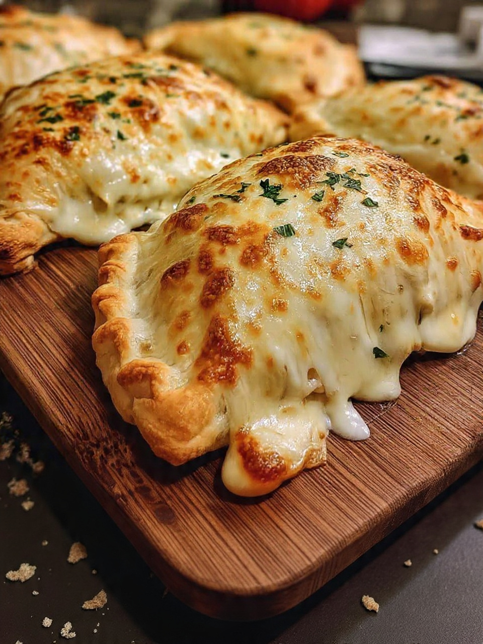 Baked Chicken Alfredo Calzones
