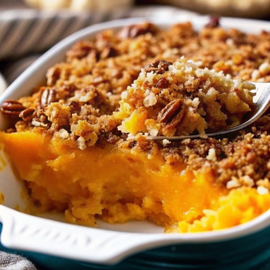 Ruth’s Chris–Style Sweet Potato Casserole