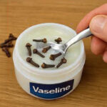 cloves and petroleum jelly