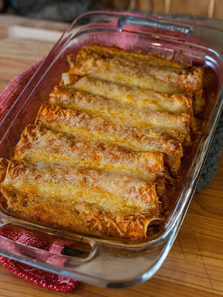 Cottage Cheese Chicken Enchiladas