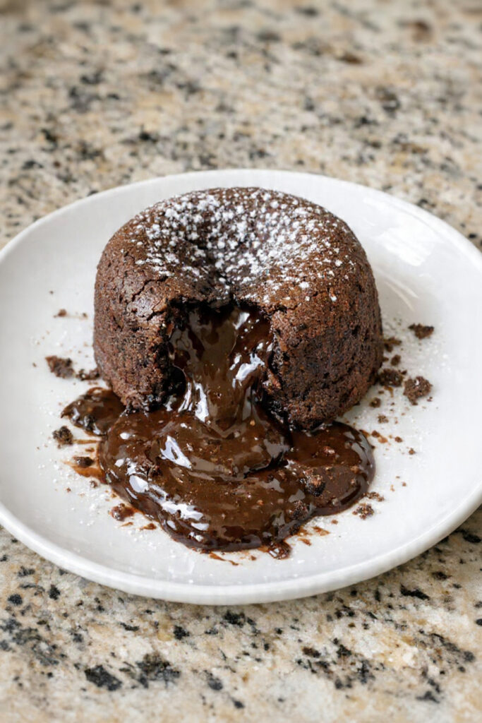 3 Ingredient Chocolate Lava Cakes
