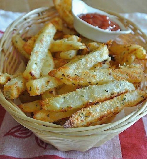 Baked Garlic Parmesan Potato Wedges