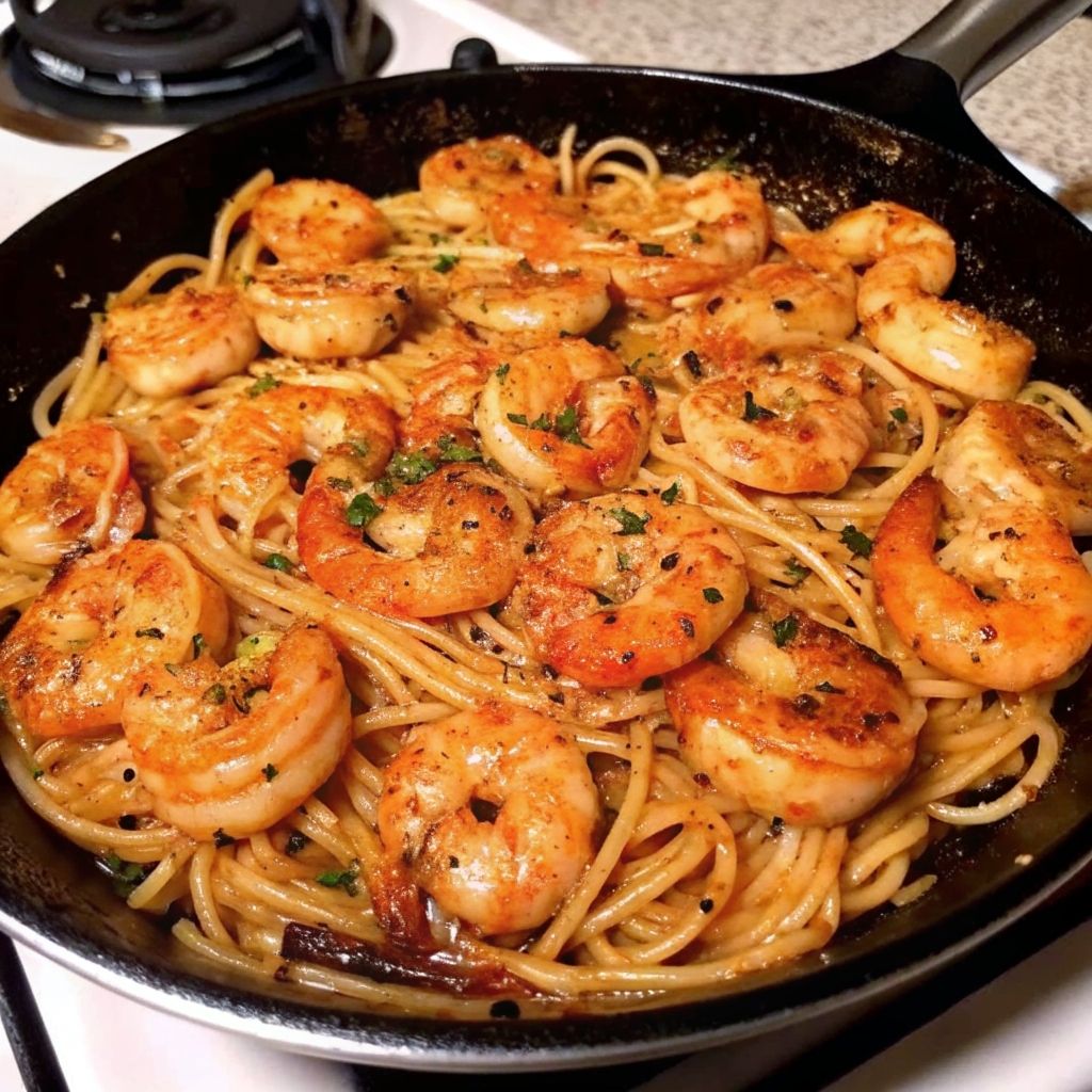 Garlic Butter Shrimp Pasta