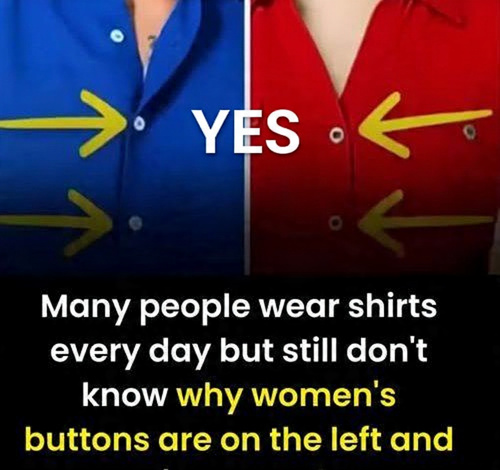 why women’s shirts button on the left