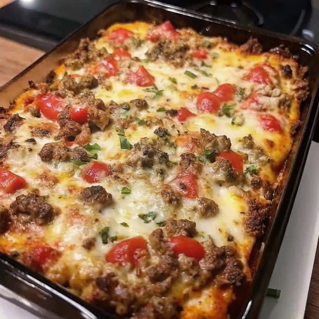 Philly Cheesesteak Casserole