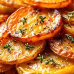 Garlic Scalloped Sweet Potatoes