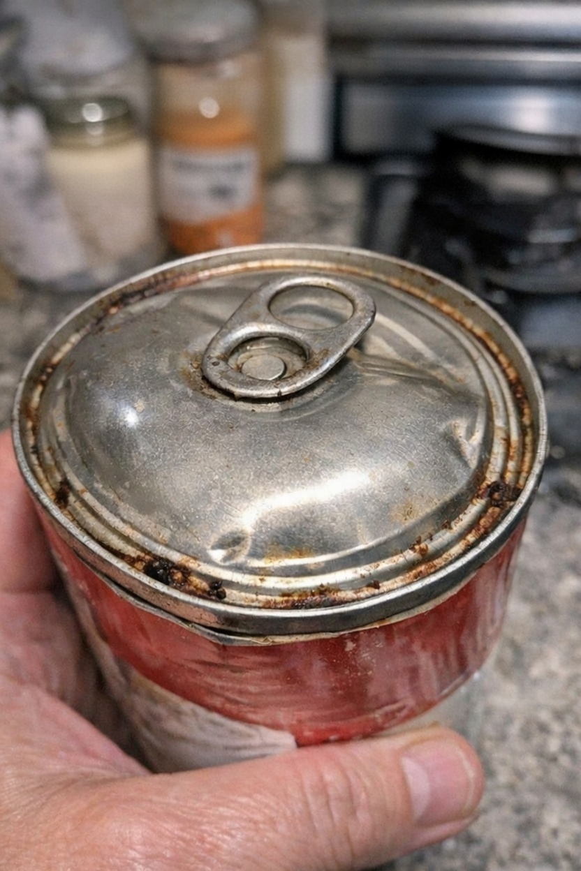 puffed or dented can lid safety