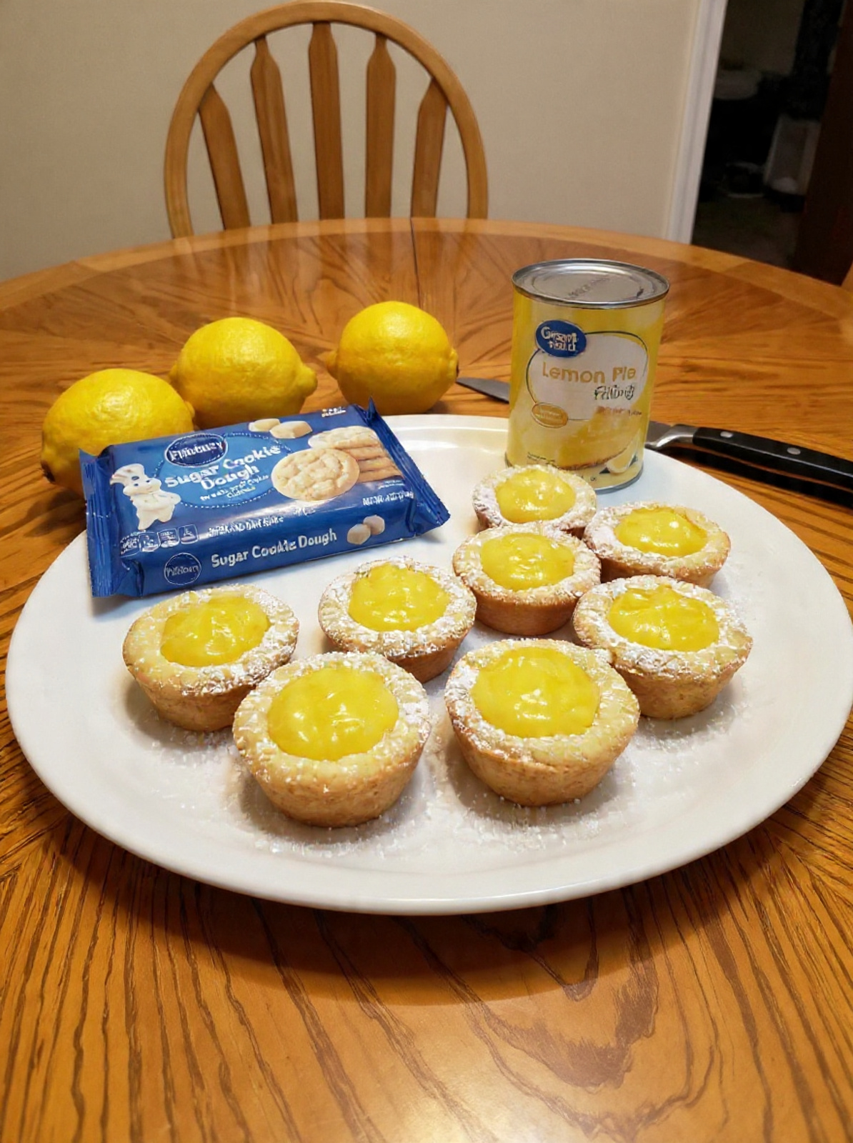 2-Ingredient Lemon Cookie Cups